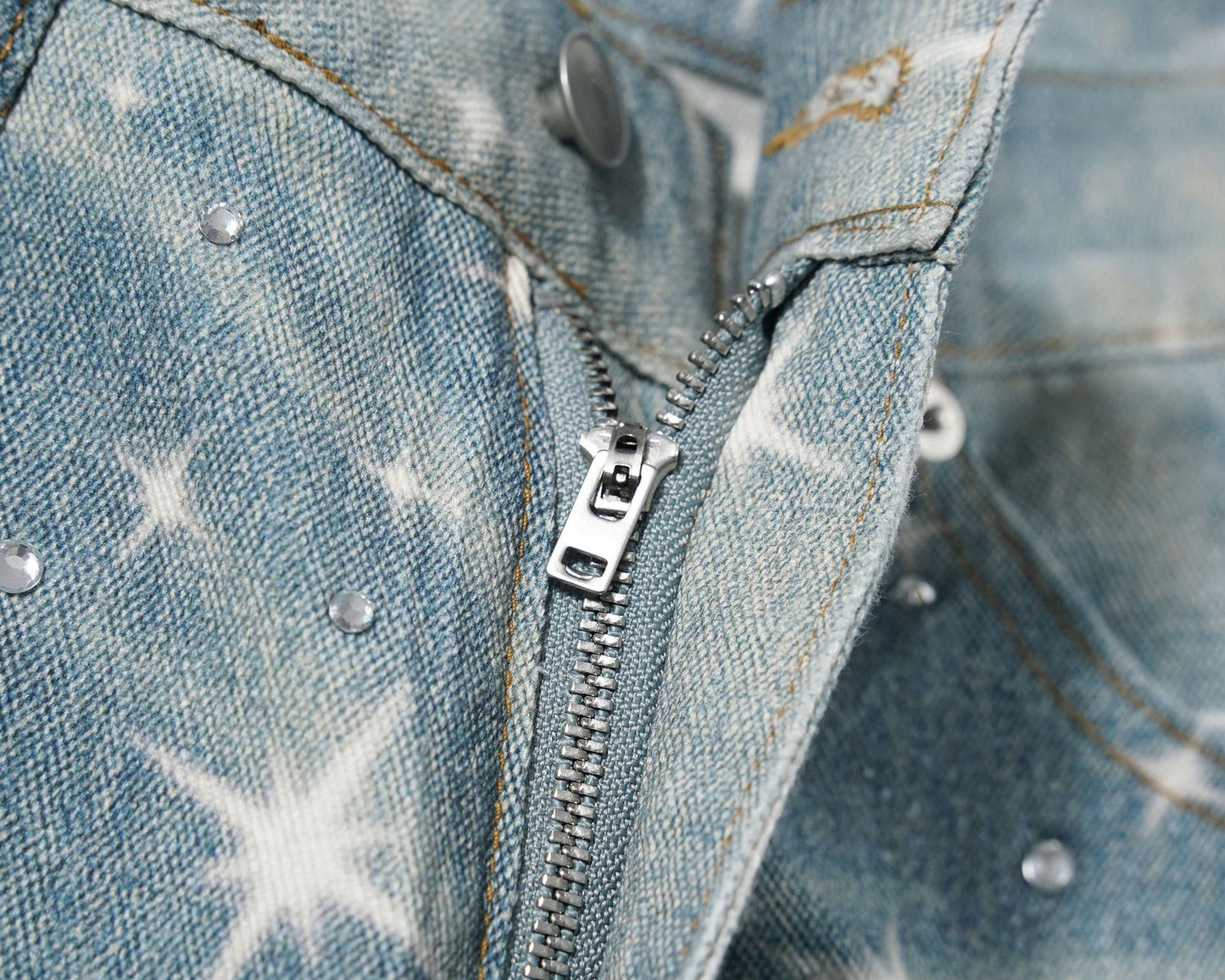 Star Rhinestone Denim