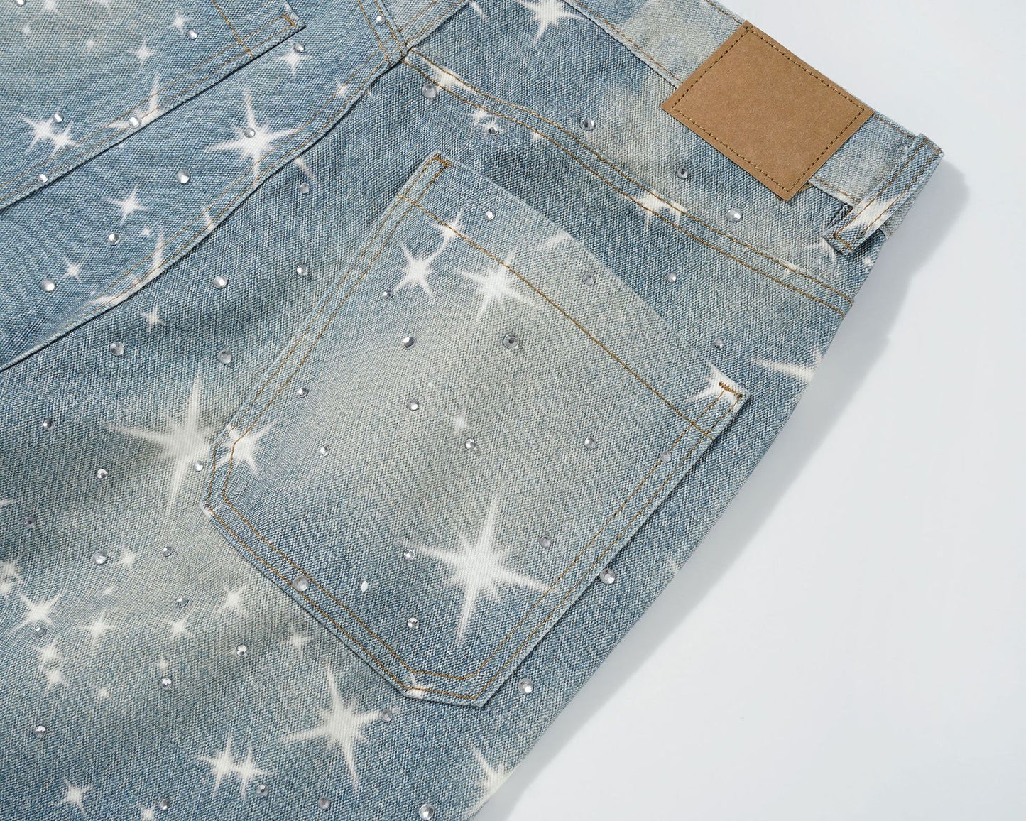 Star Rhinestone Denim