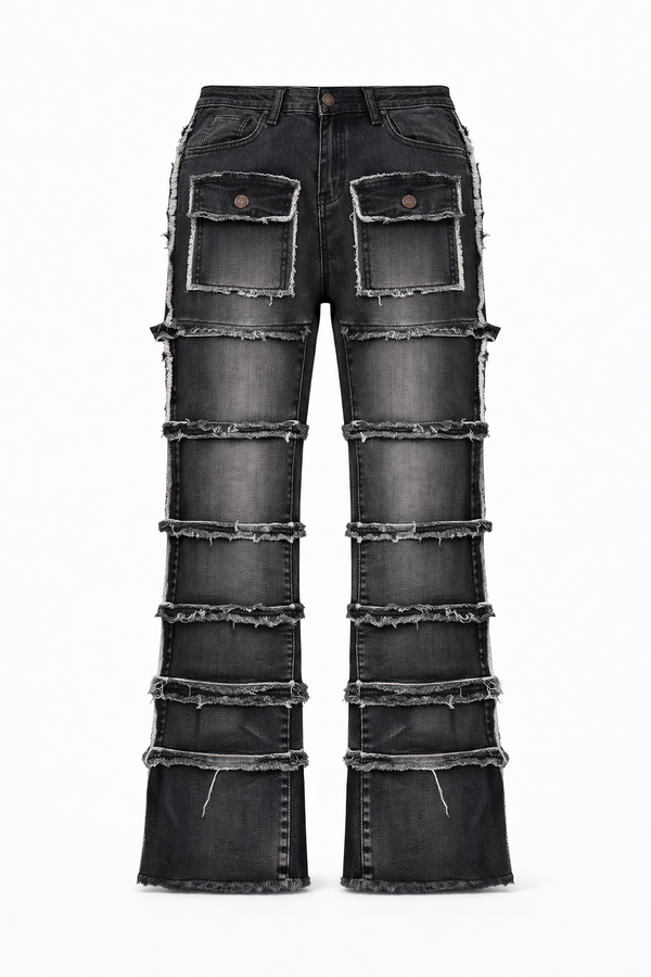 FLARE MULTI-POCKET STACKED - BLACK