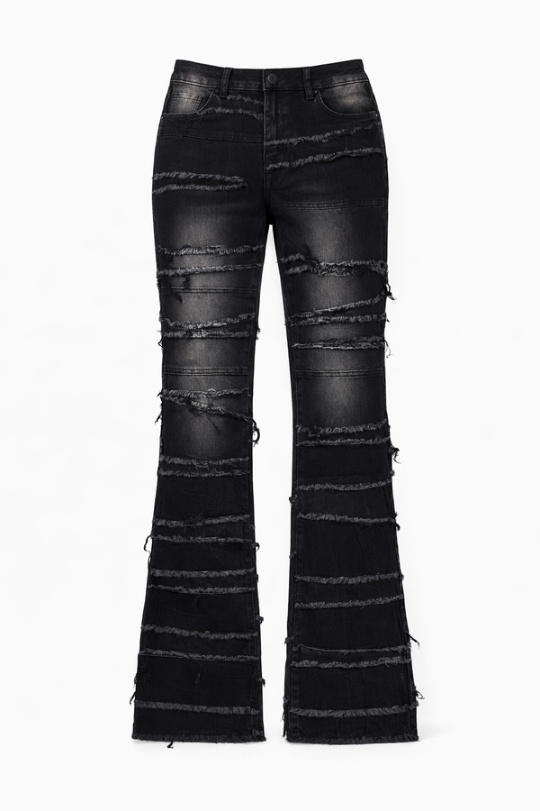 FLARE LAYERED STACKED - BLACK
