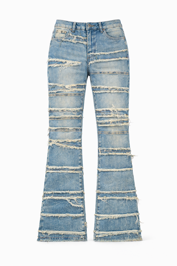 FLARE LAYERED STACKED - BLUE