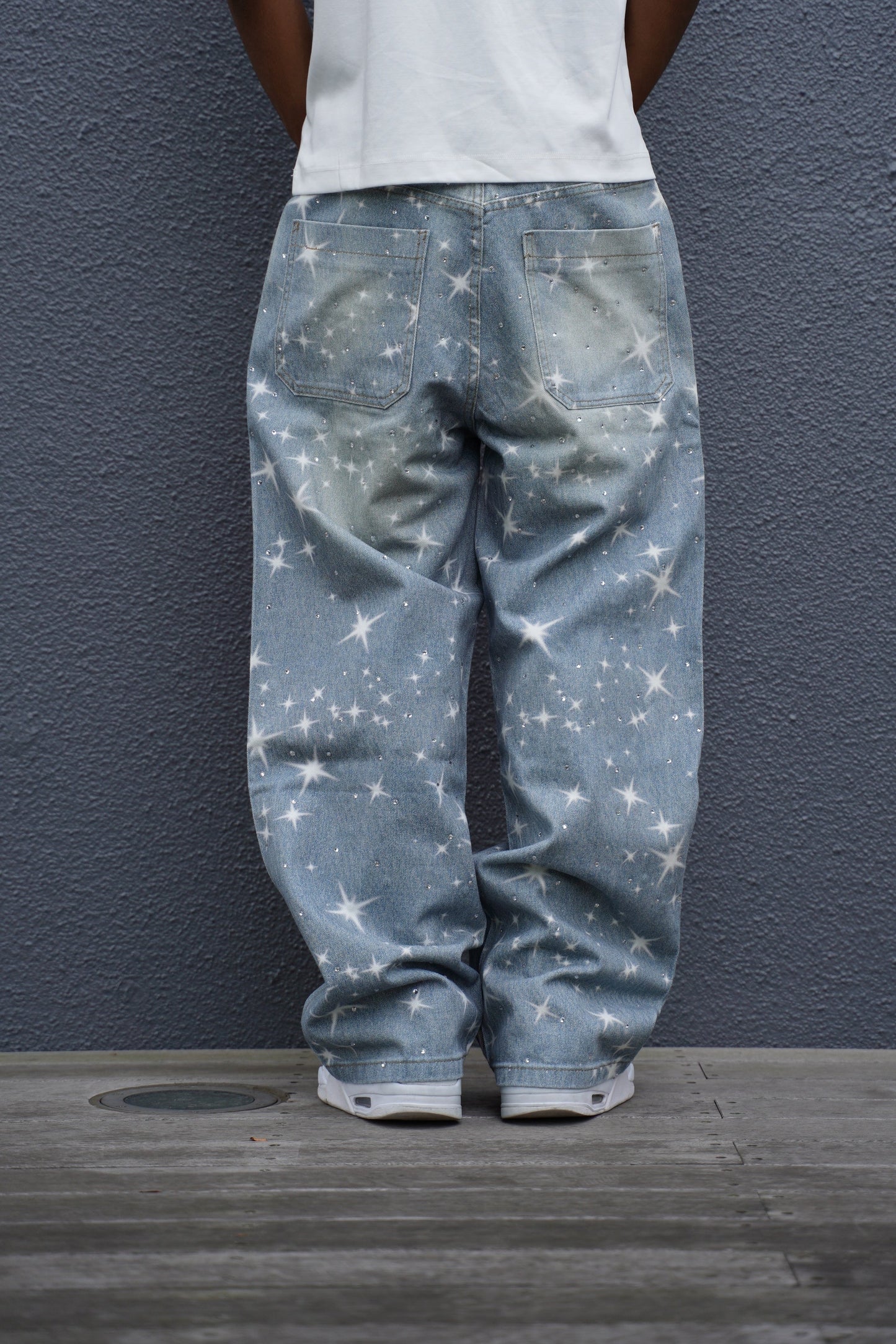 Star Rhinestone Denim