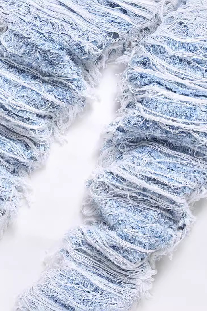 SLIM FRINGE STACKED - BLUE