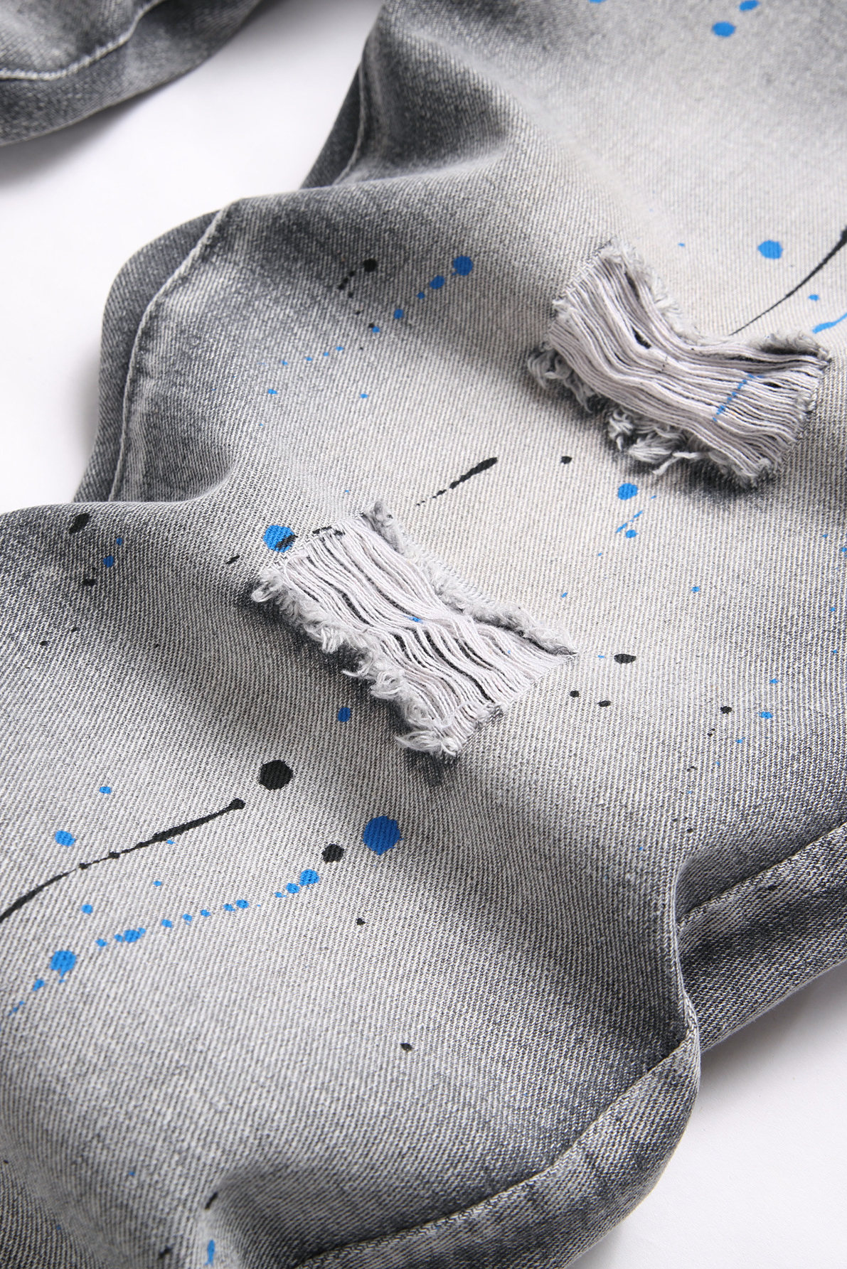 SLIM DISTRESSED PAINT - GRAY