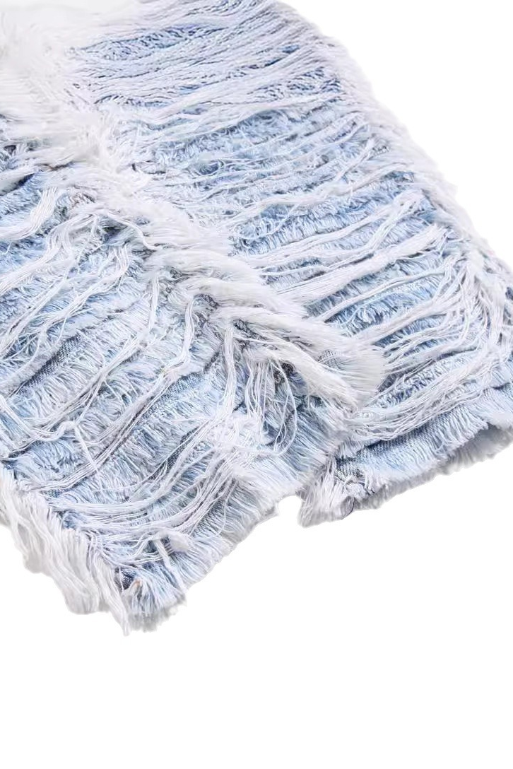 SLIM FRINGE STACKED - BLUE