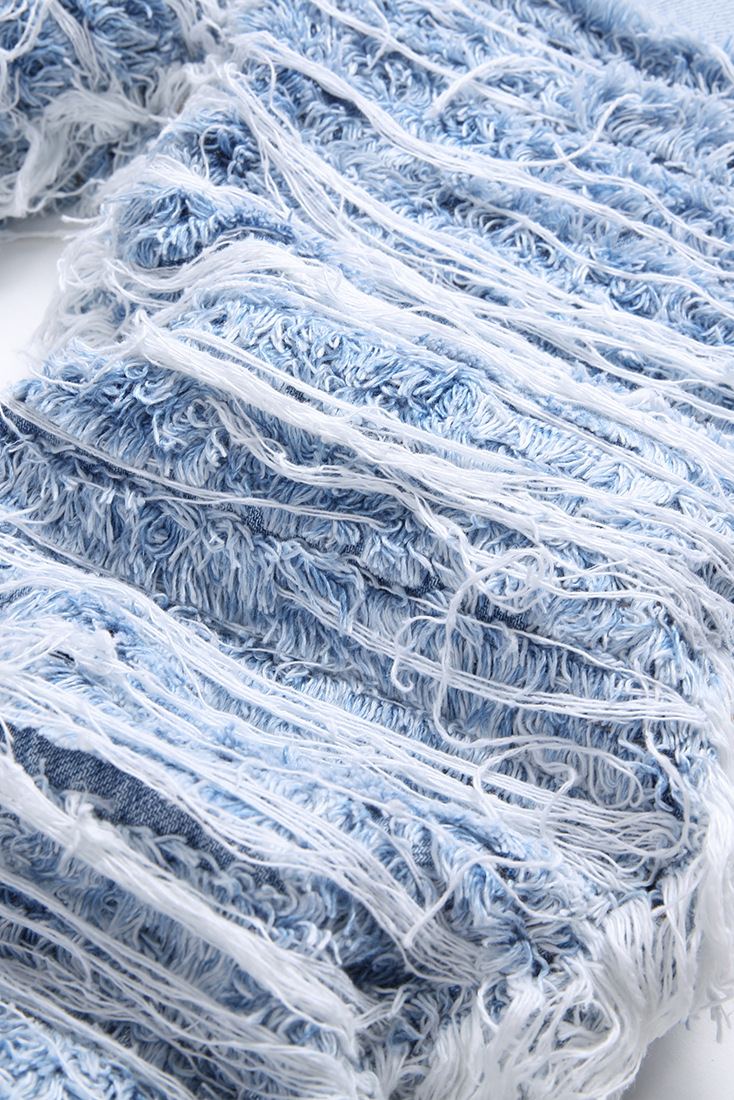 SLIM FRINGE STACKED - BLUE