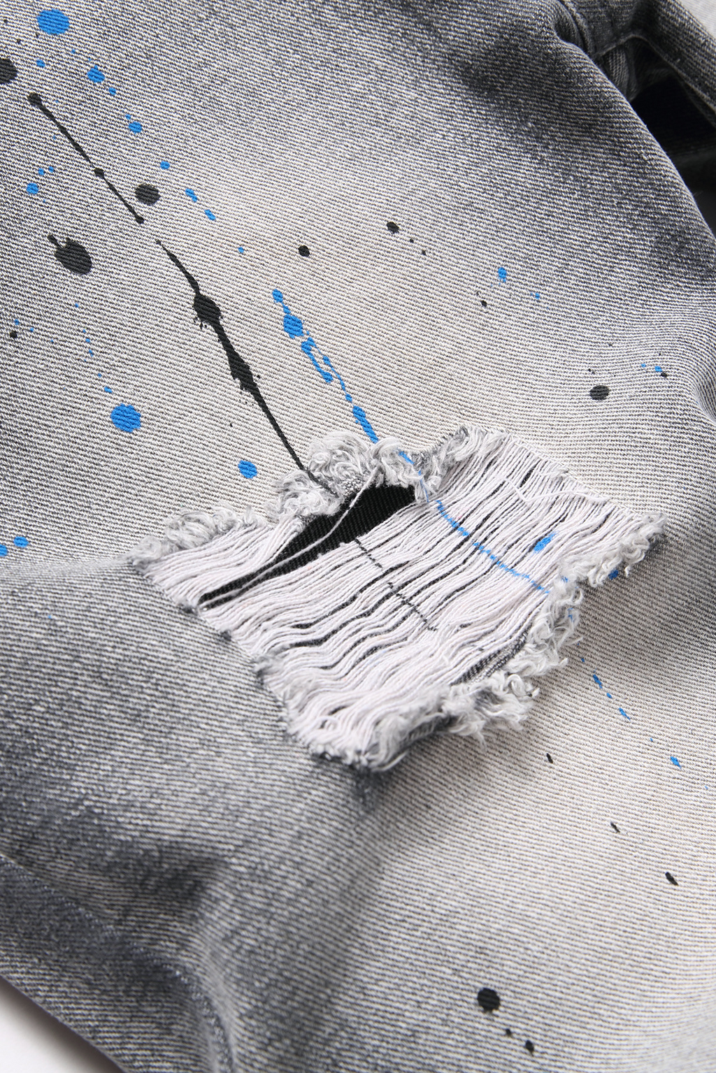 SLIM DISTRESSED PAINT - GRAY