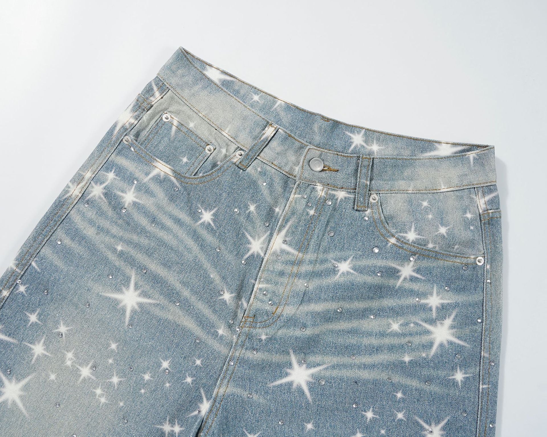 Star Rhinestone  Denim