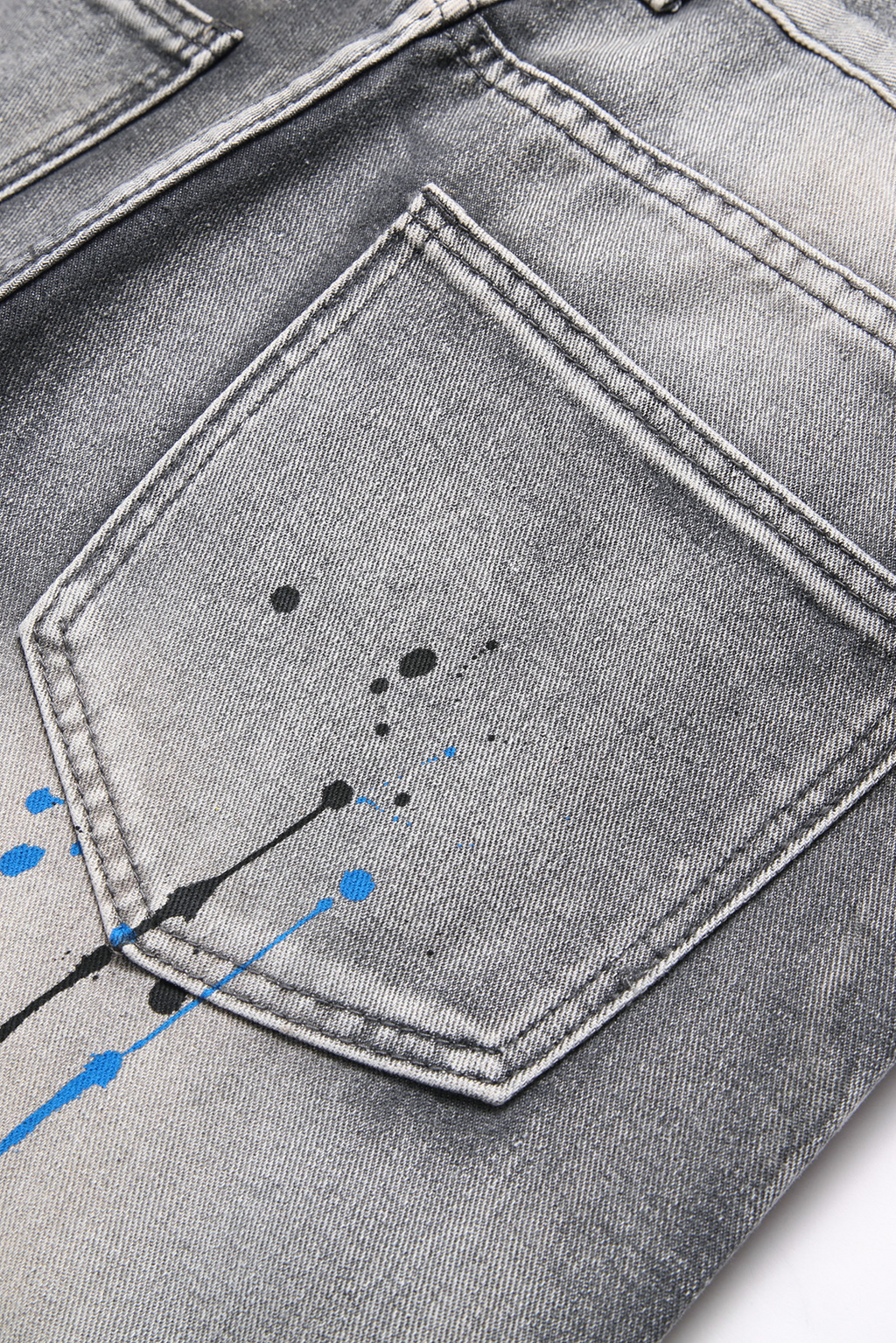 SLIM DISTRESSED PAINT - GRAY