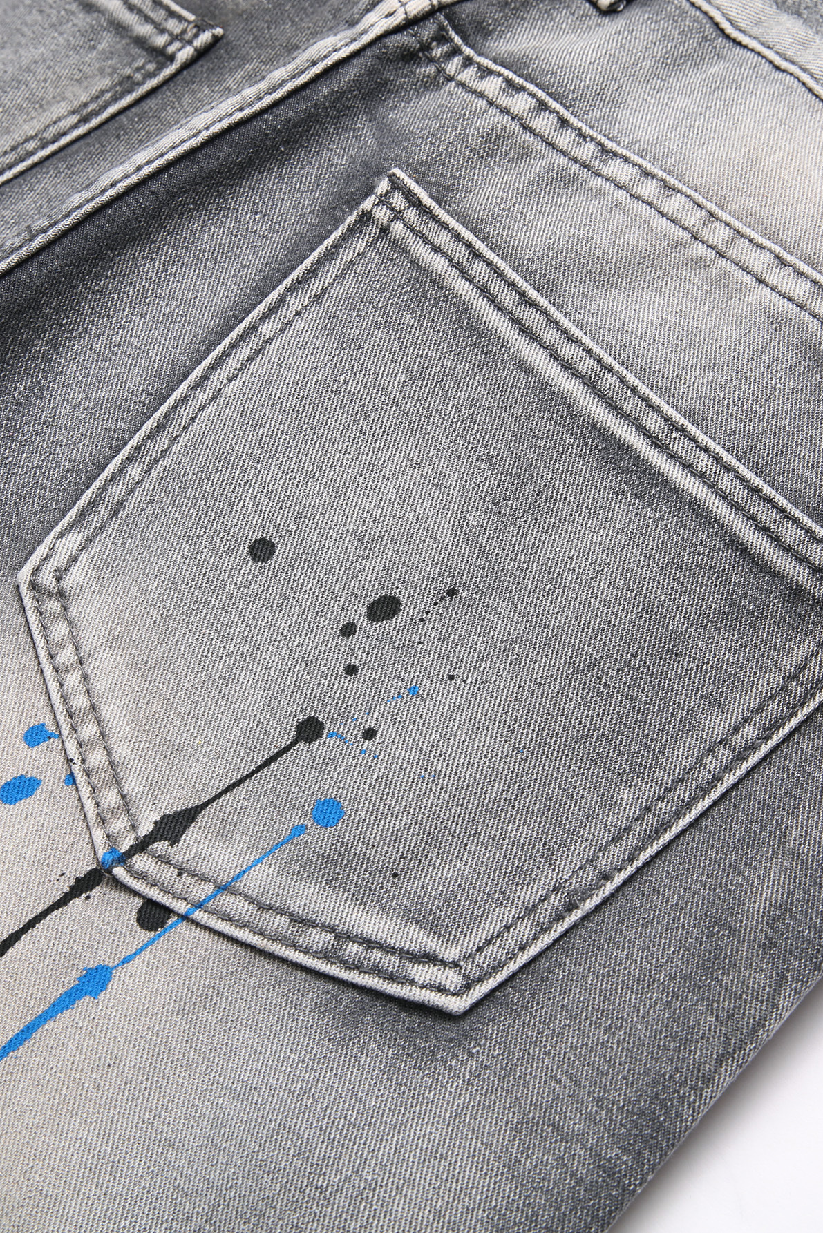 SLIM DISTRESSED PAINT - GRAY