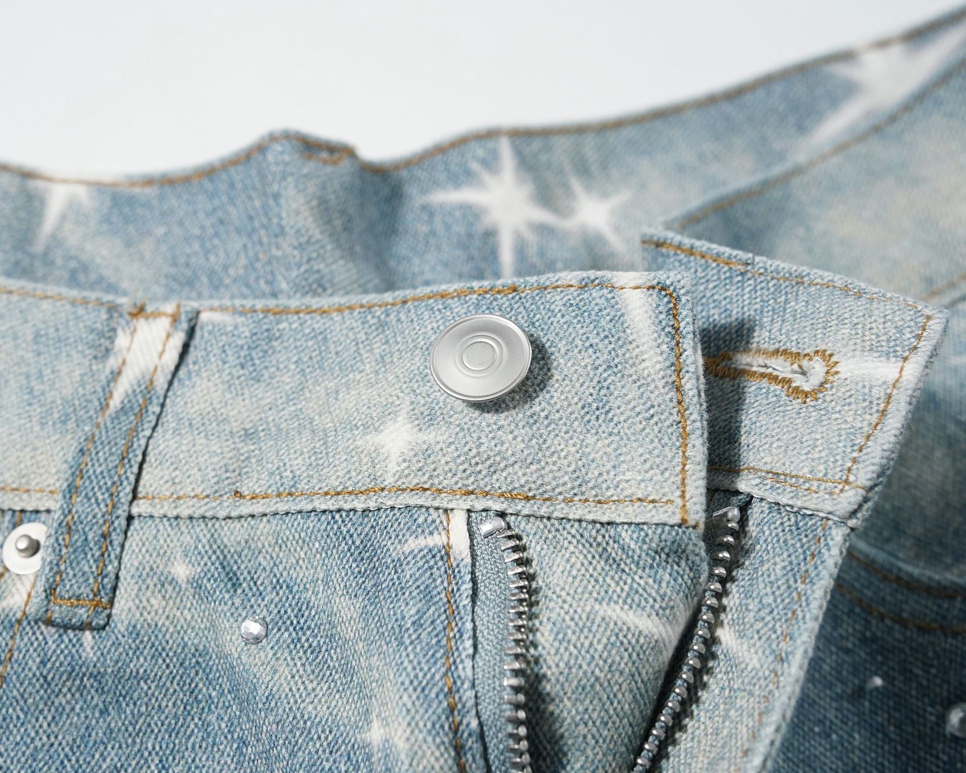 Star Rhinestone  Denim