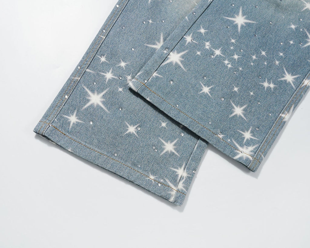 Star Rhinestone  Denim