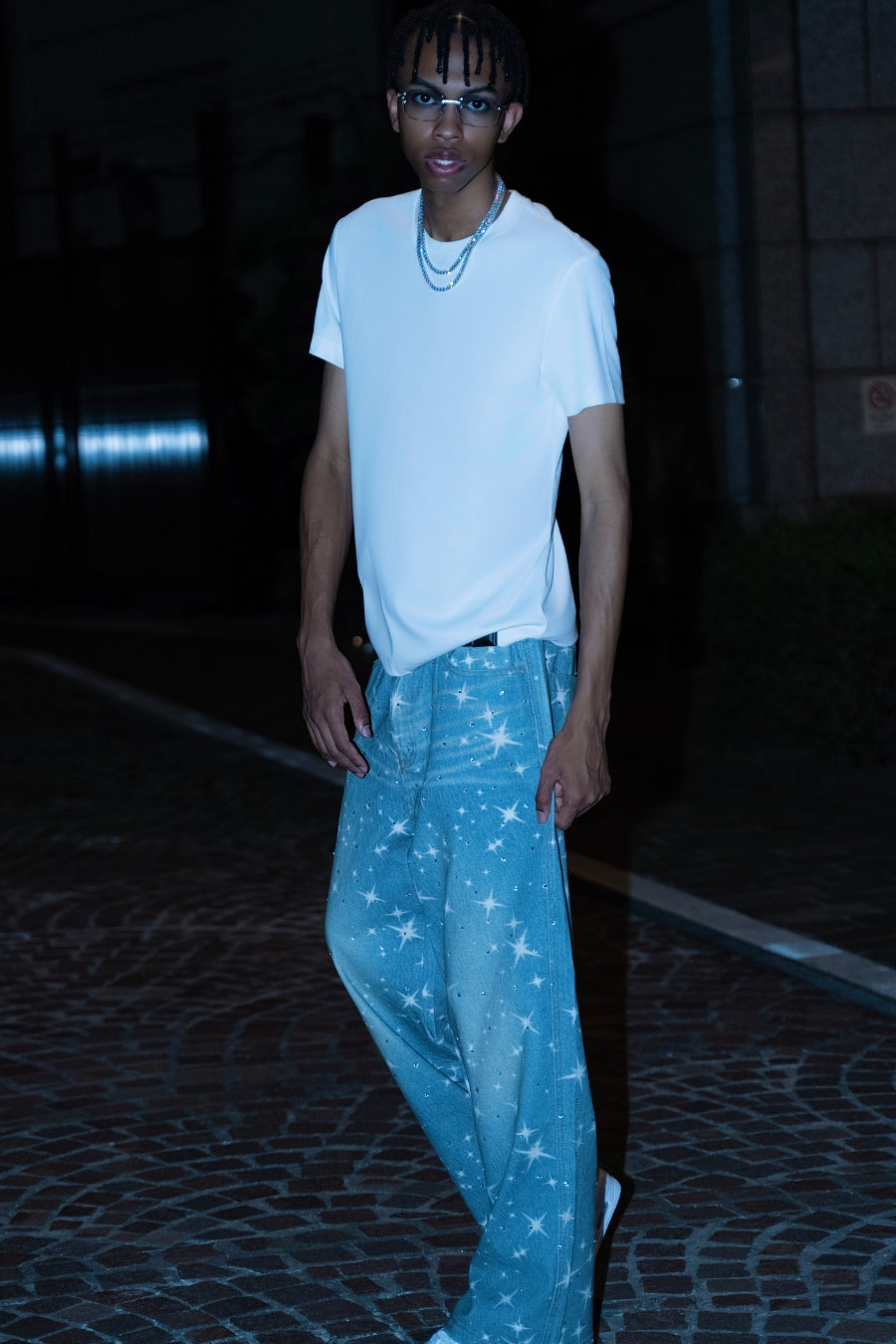 Star Rhinestone  Denim