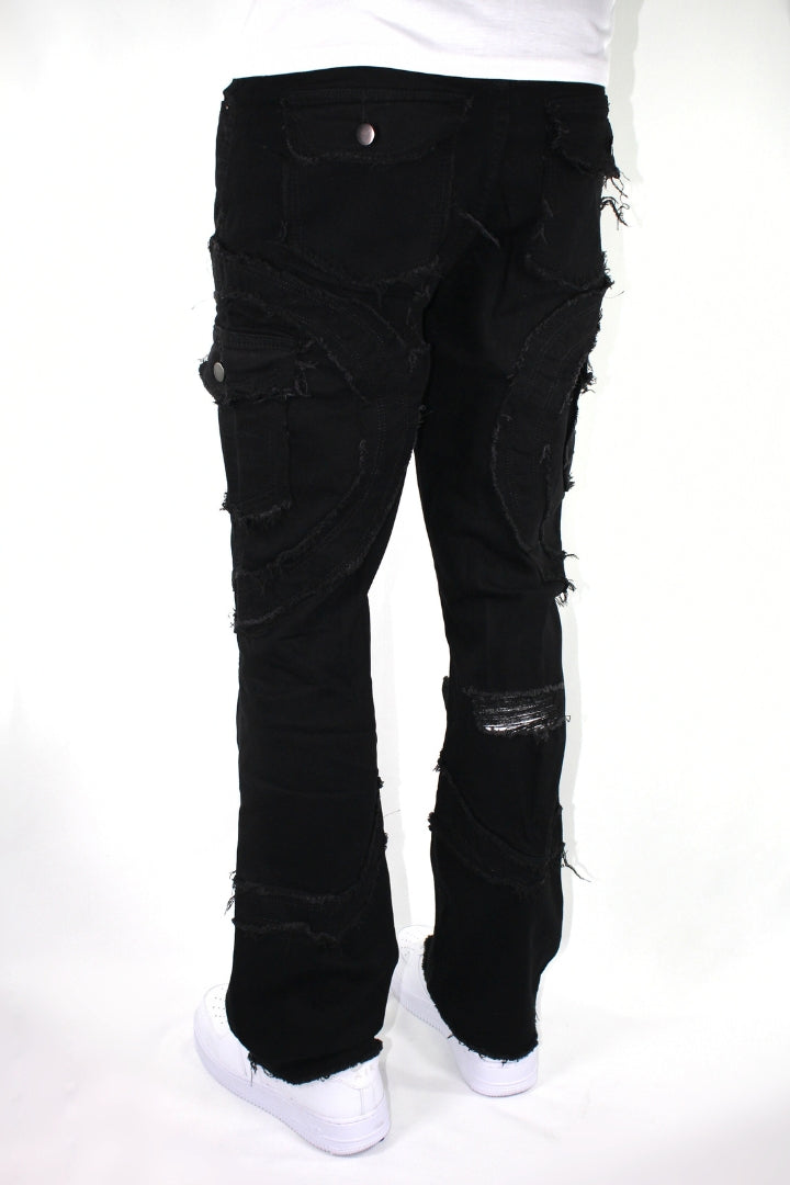 FLARE CURVED STACKED - BLACK