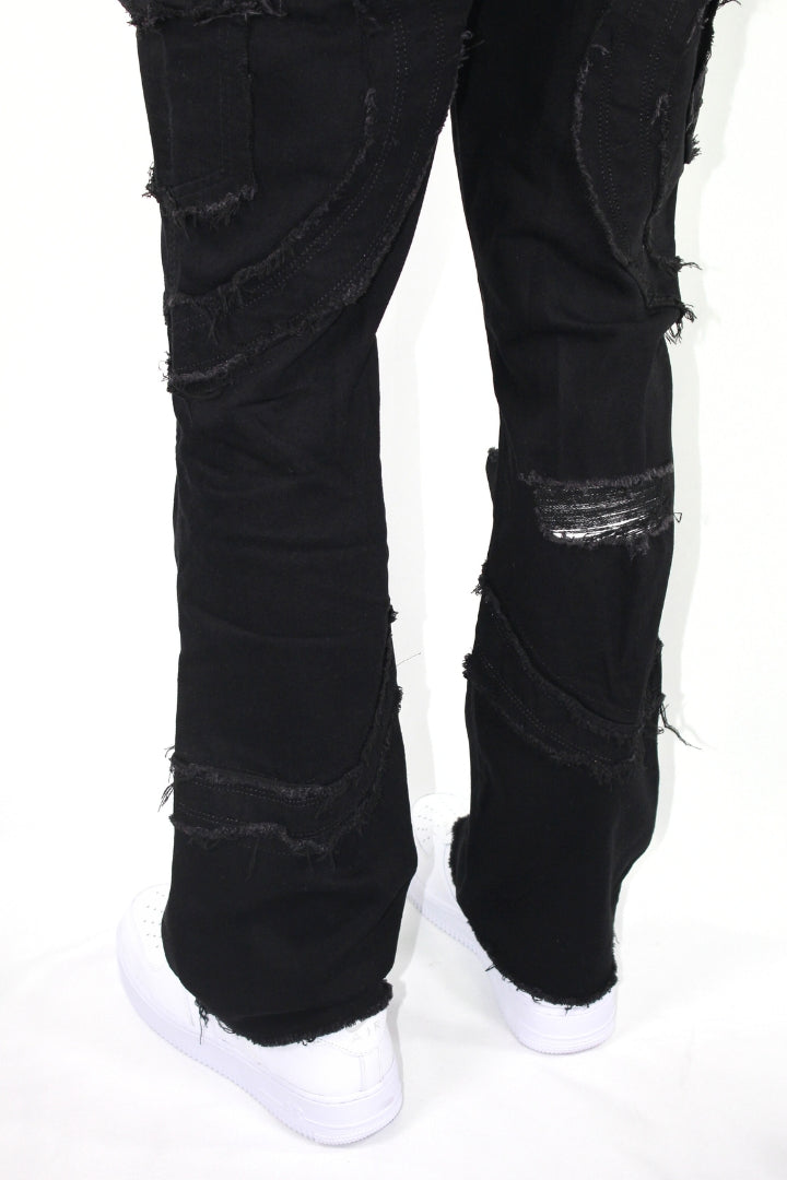 FLARE CURVED STACKED - BLACK