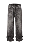 Rhinestone Denim Black