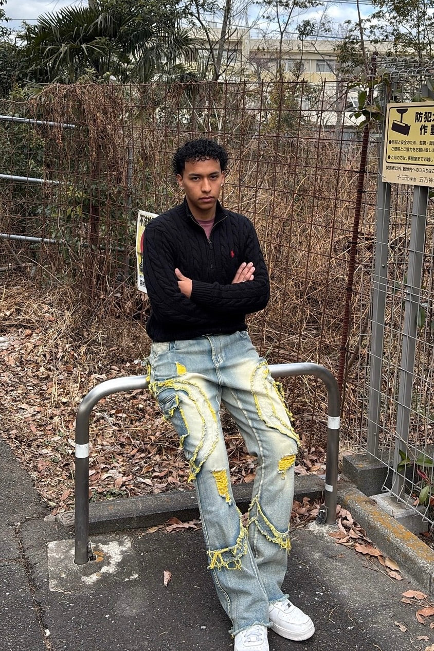 FLARE CURVED STACKED - YELLOW