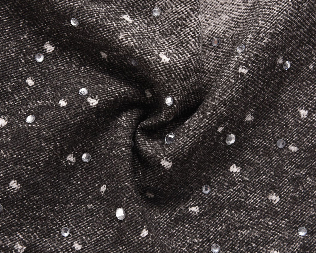 Rhinestone Denim Black
