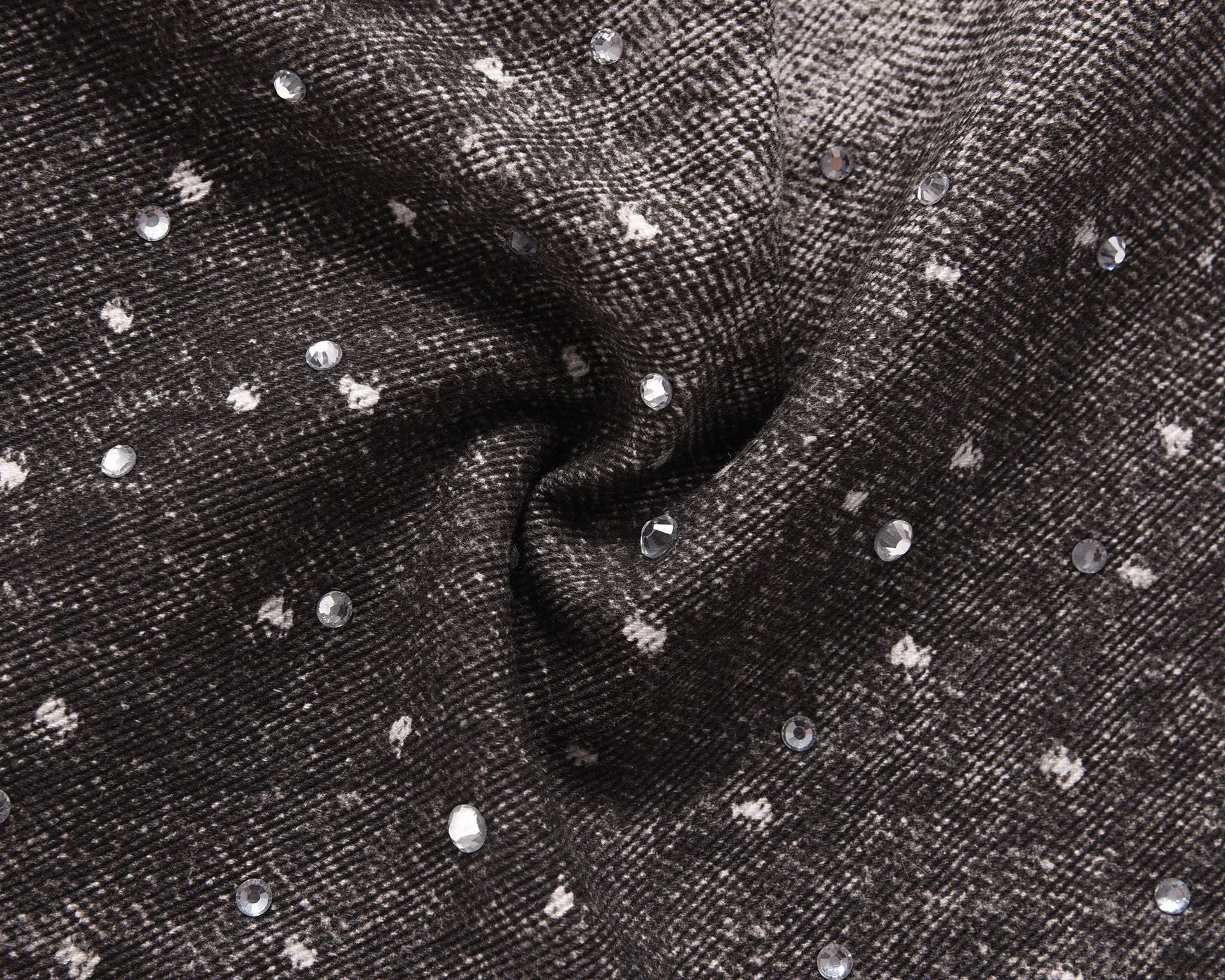 Rhinestone Denim Black