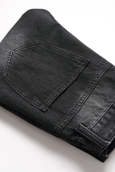 SLIM DISTRESSED - BLACK