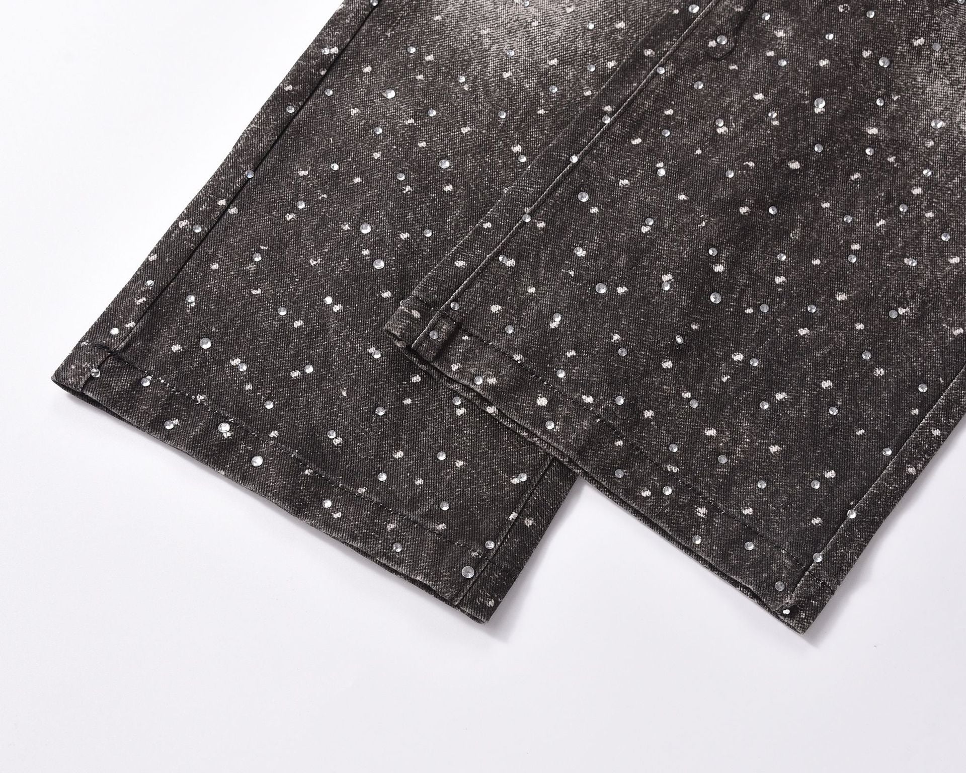 Rhinestone Denim Black
