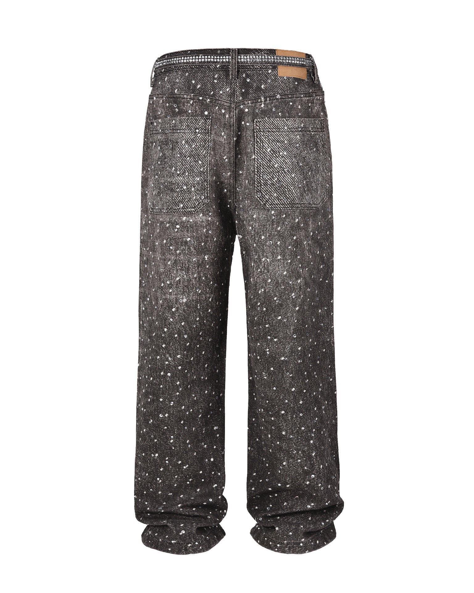 Rhinestone Denim Black