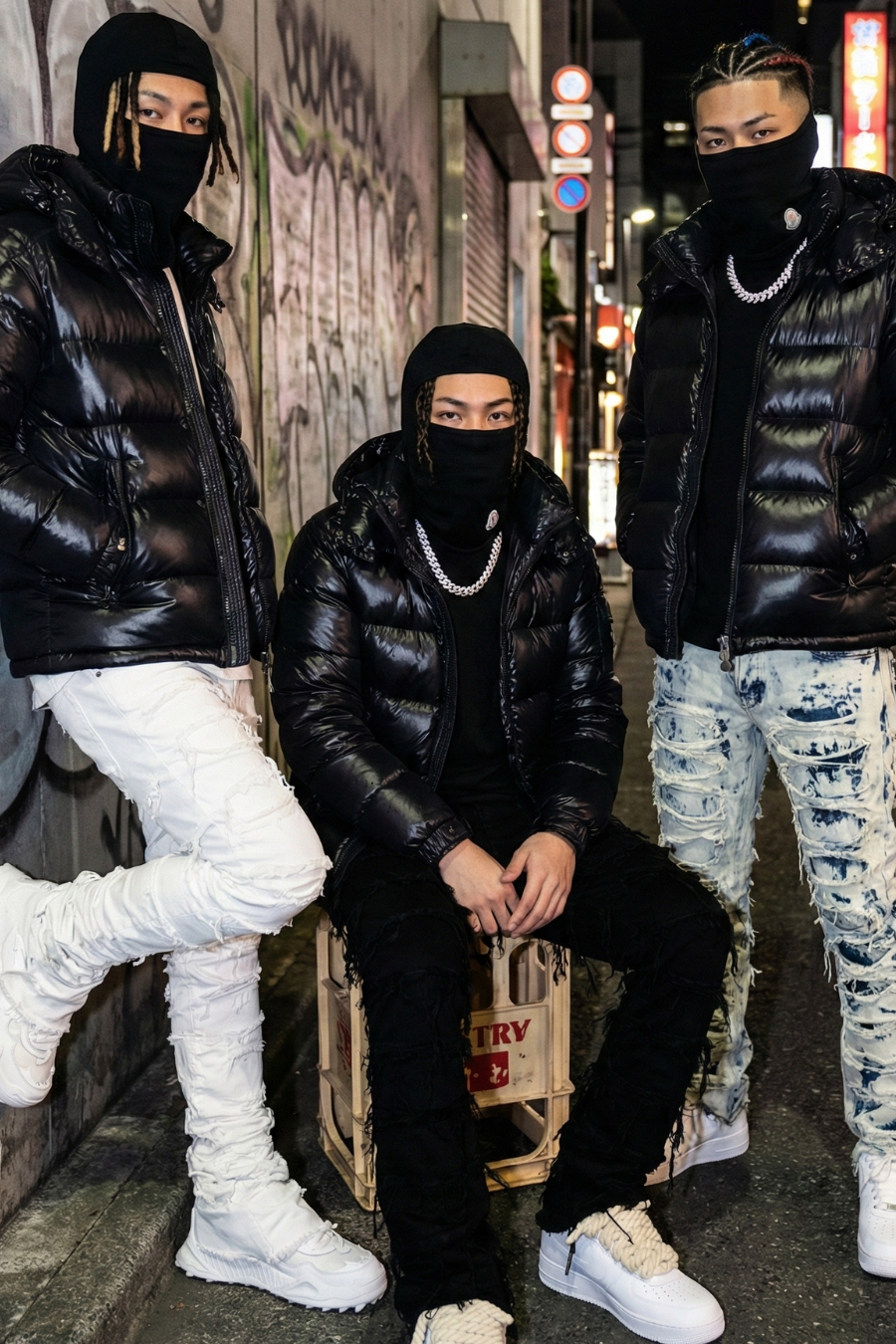 FLARE FRAYED STACKED 02 - WHITE