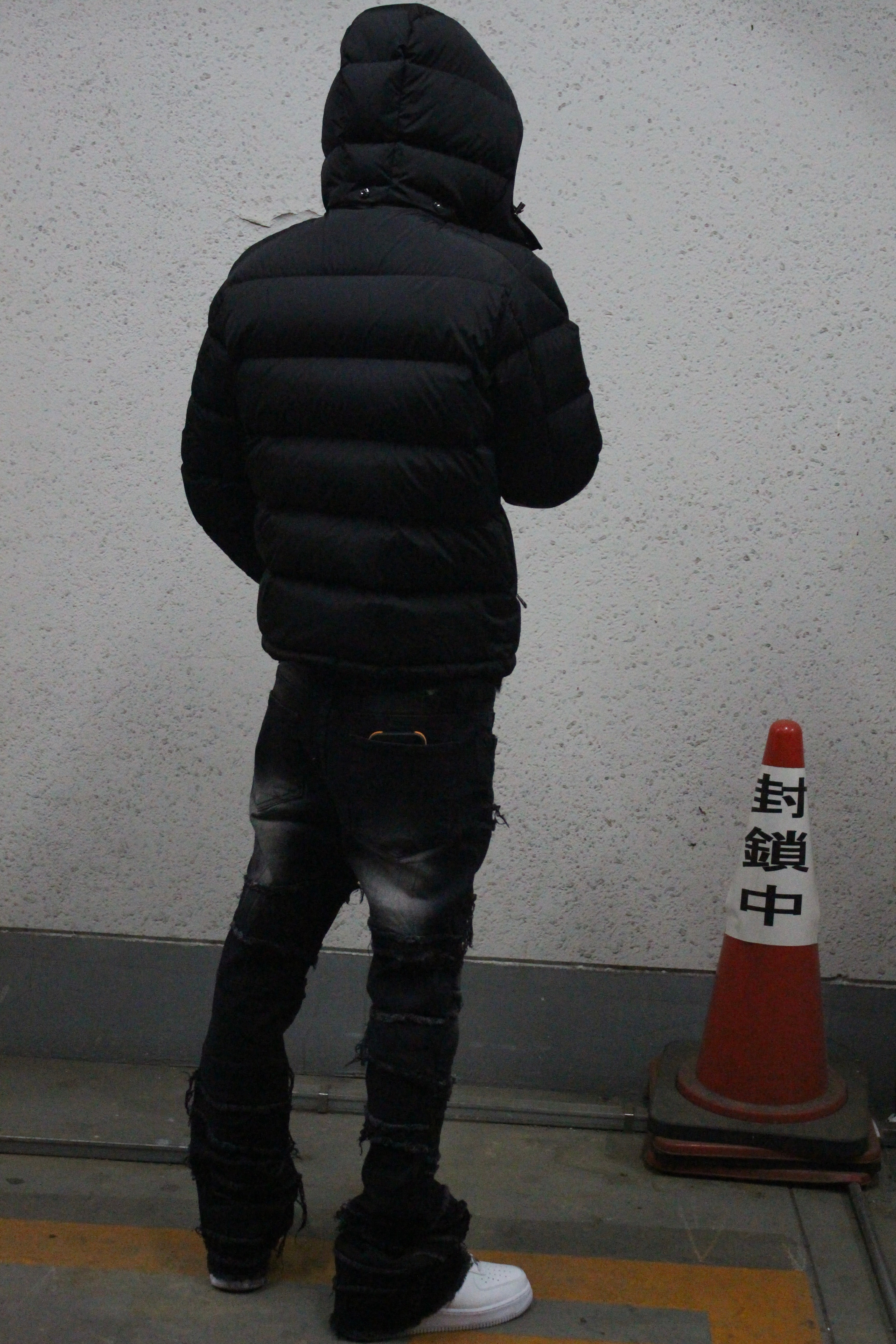 FLARE LAYERED STACKED - BLACK