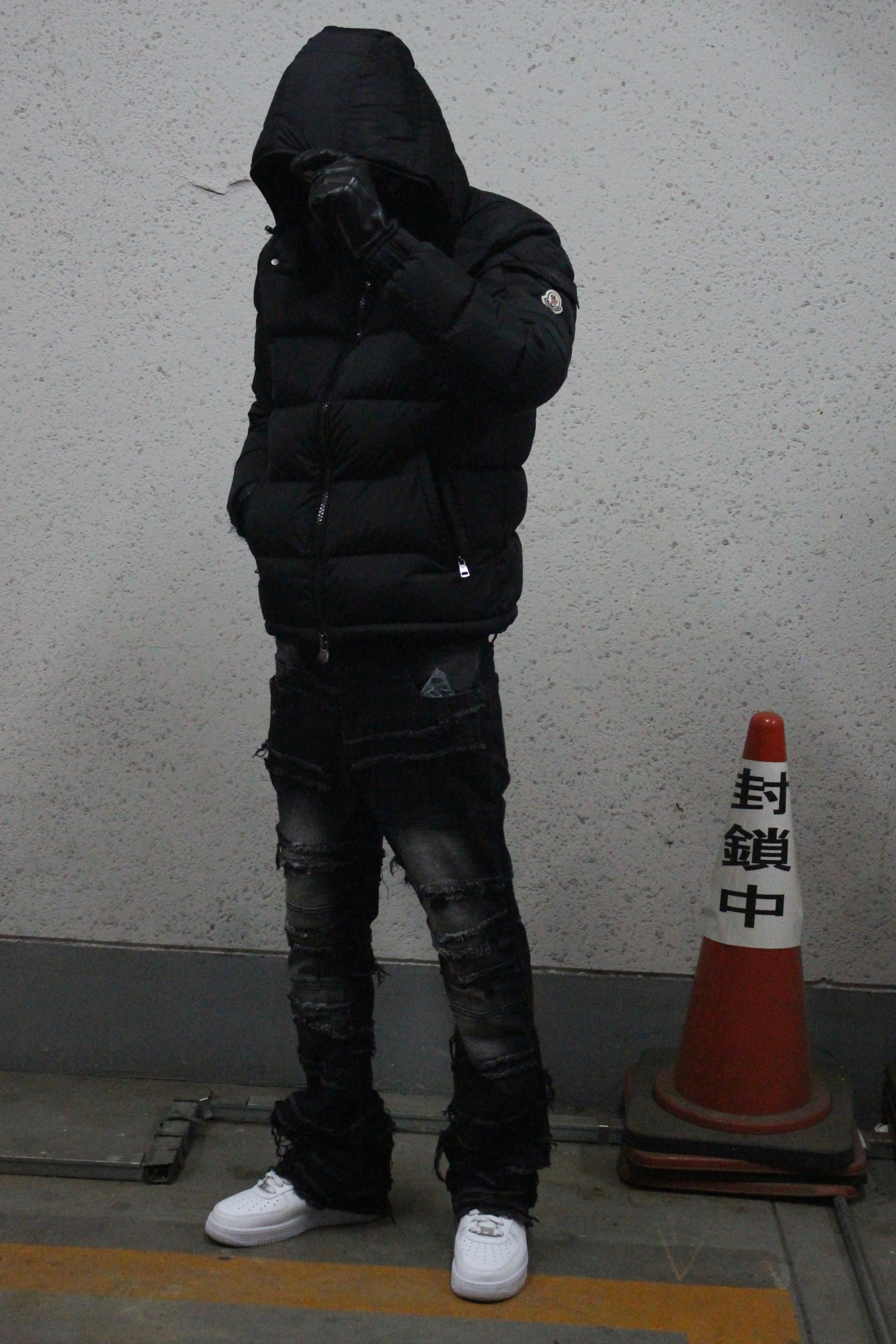 FLARE LAYERED STACKED - BLACK