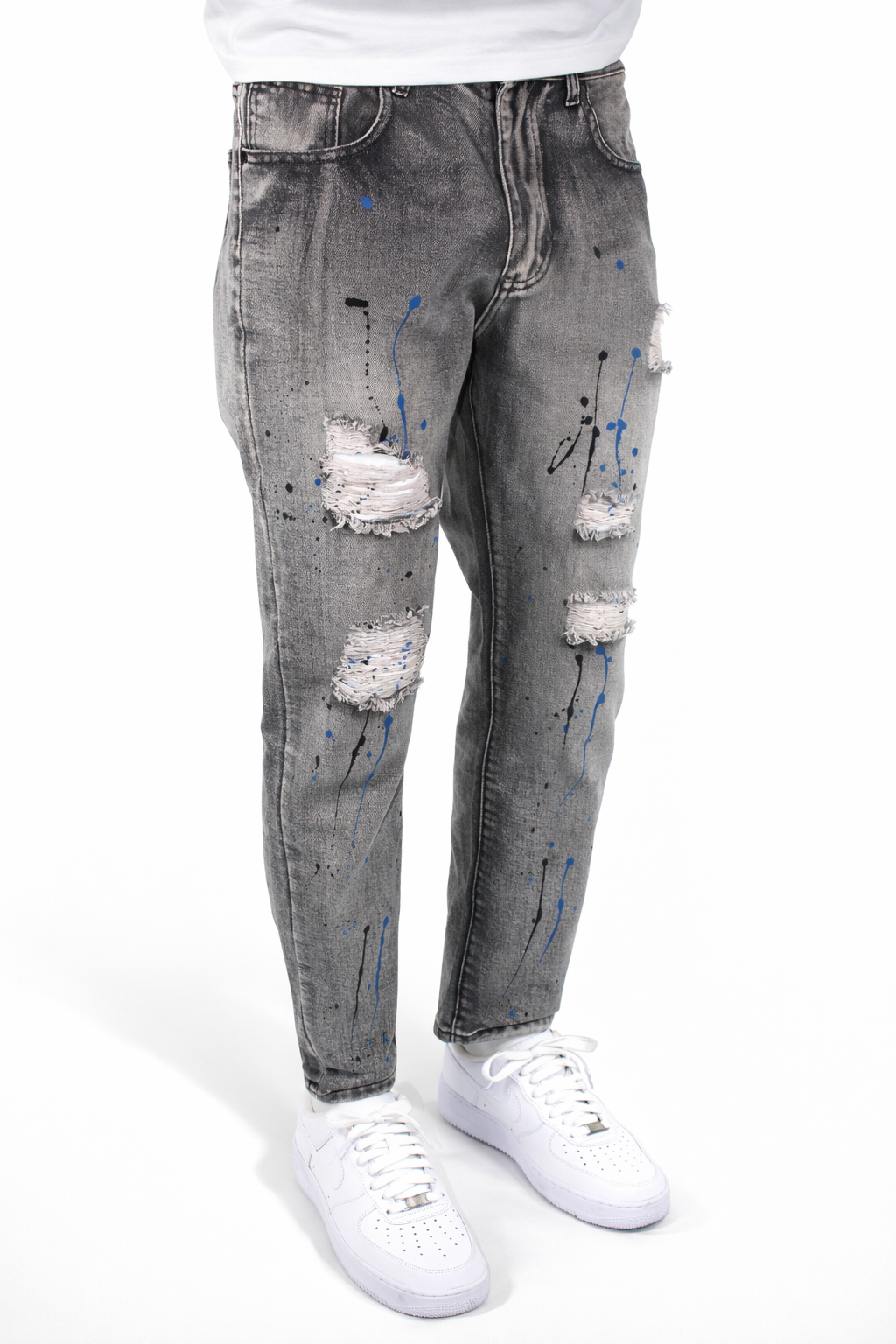 SLIM DISTRESSED PAINT - GRAY