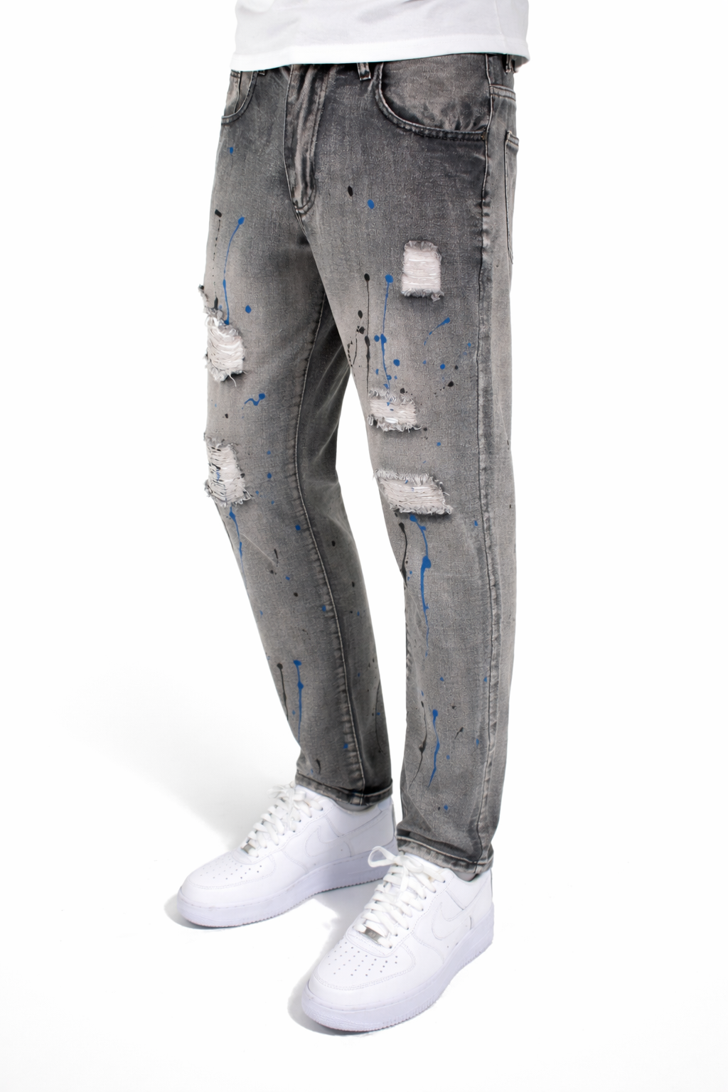 SLIM DISTRESSED PAINT - GRAY