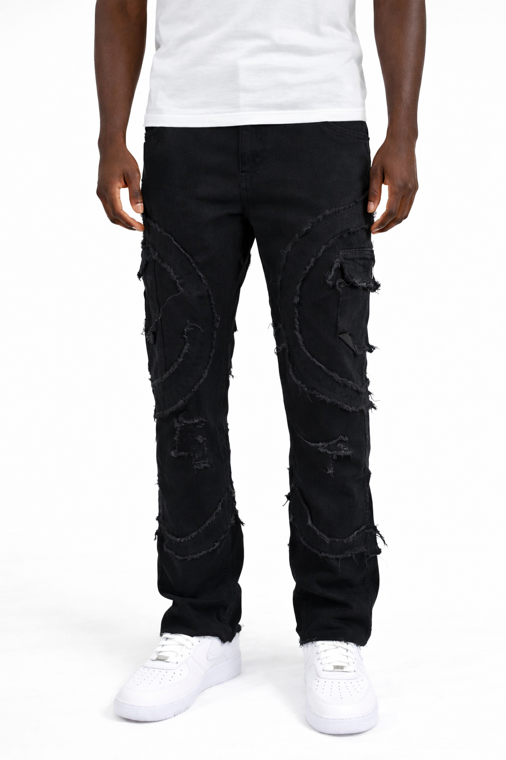 FLARE CURVED STACKED - BLACK