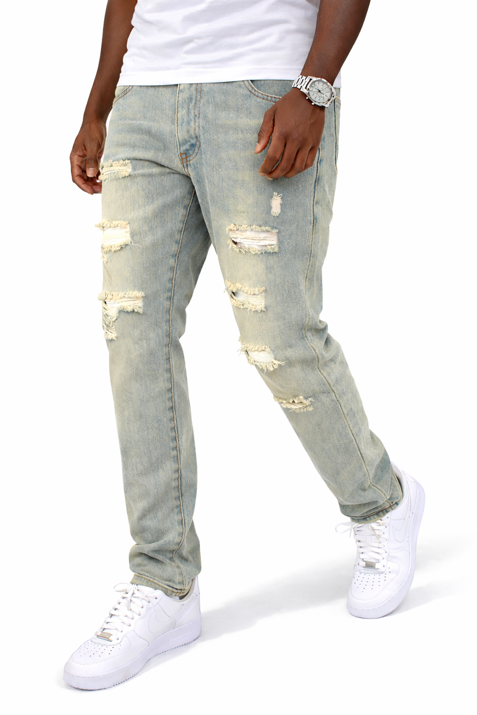 SLIM DISTRESSED - BLUE