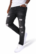 SLIM DISTRESSED - BLACK
