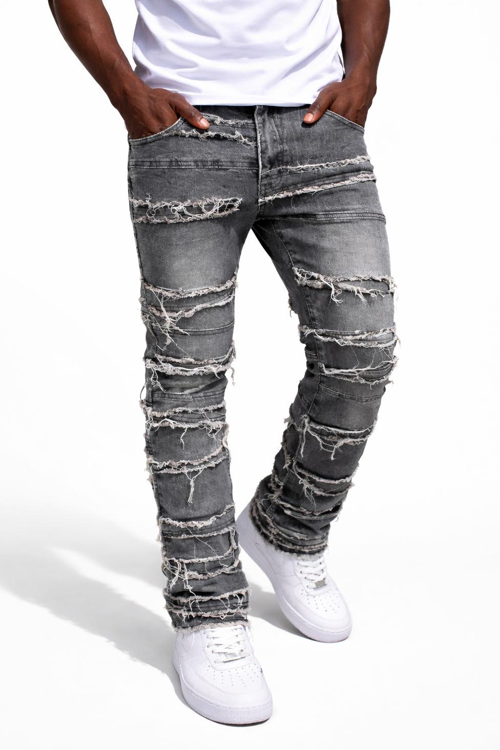 FLARE LAYERED STACKED - GRAY