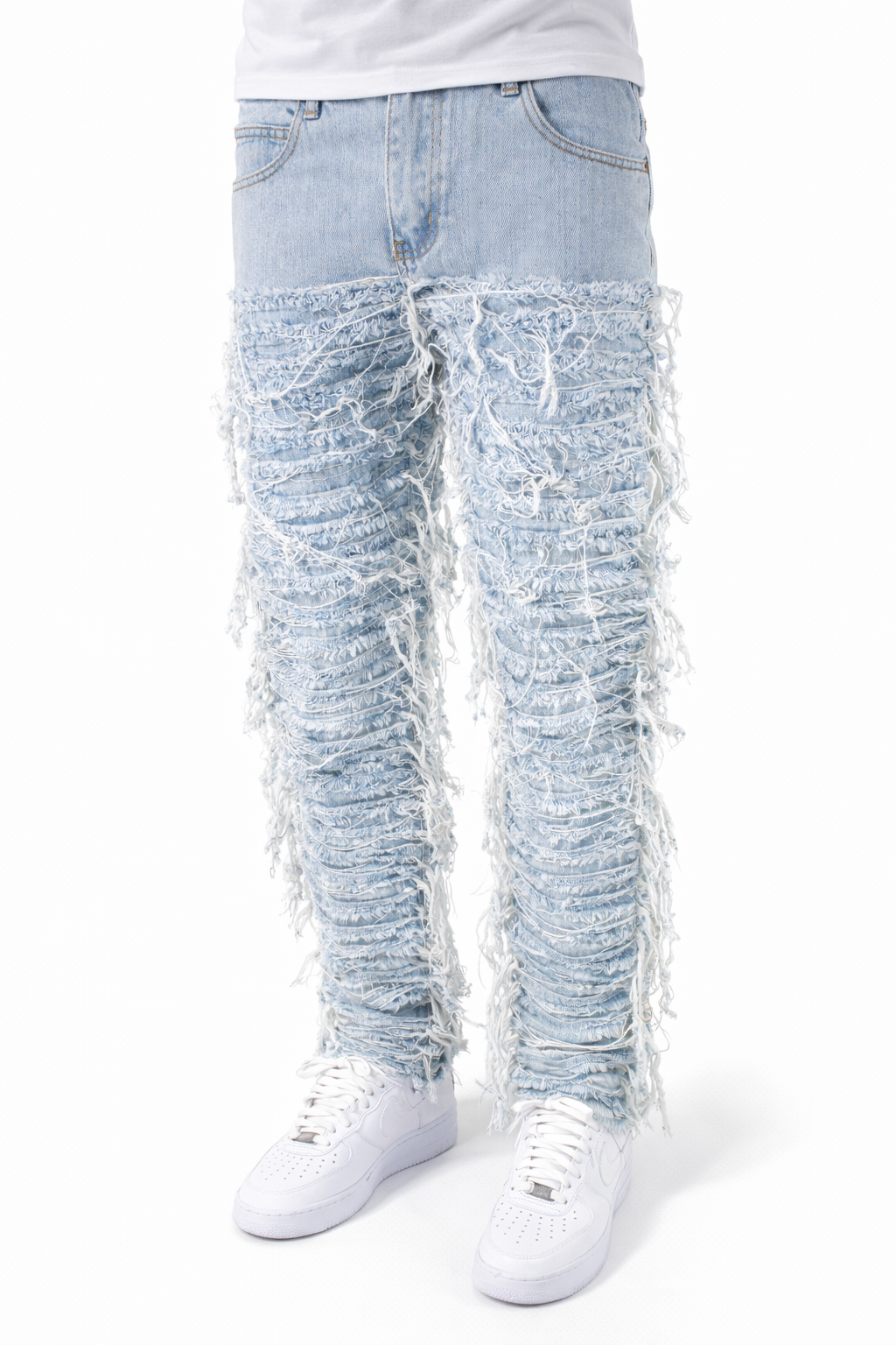 SLIM FRINGE STACKED - BLUE