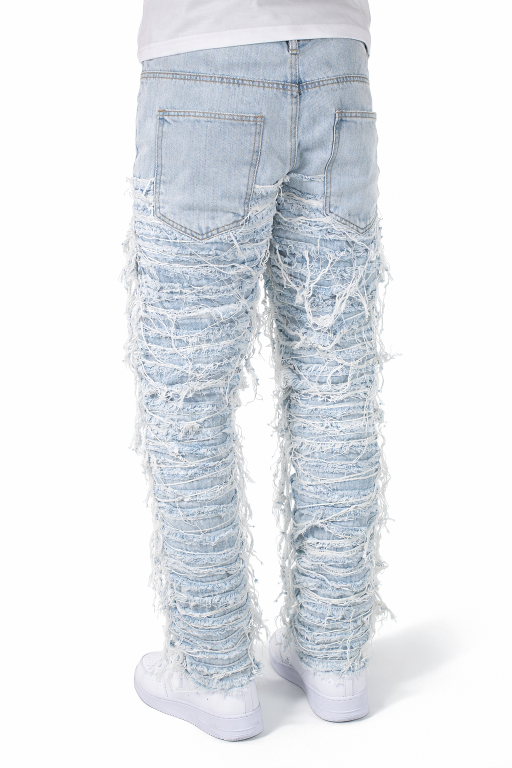 SLIM FRINGE STACKED - BLUE