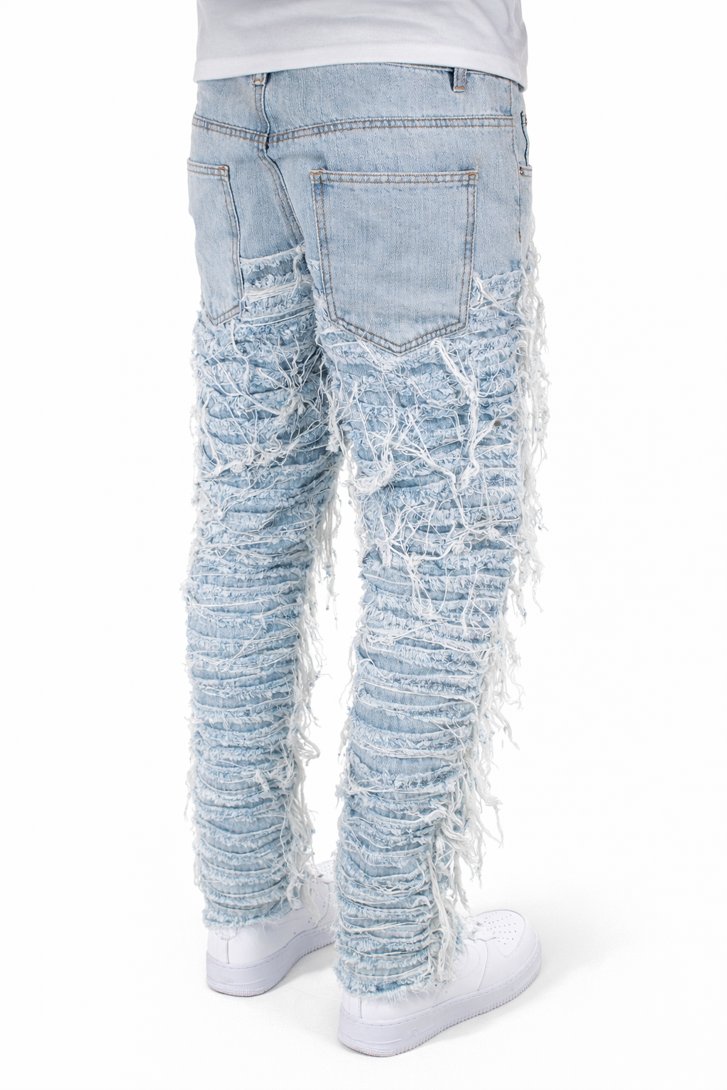 SLIM FRINGE STACKED - BLUE