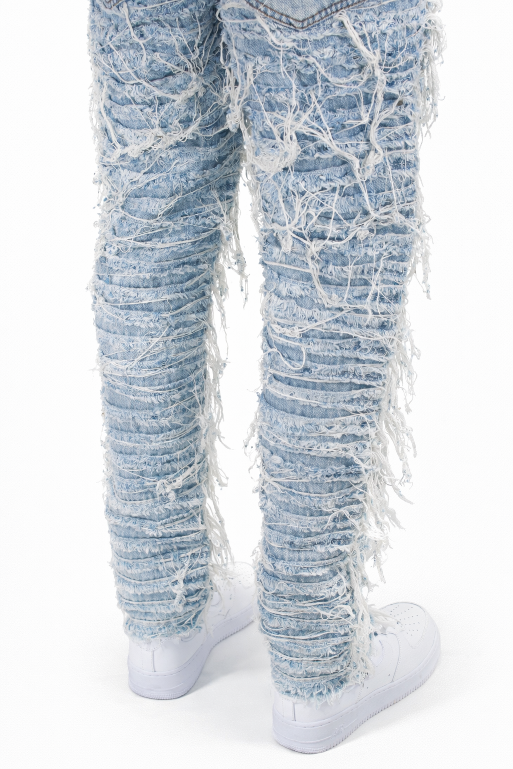 SLIM FRINGE STACKED - BLUE