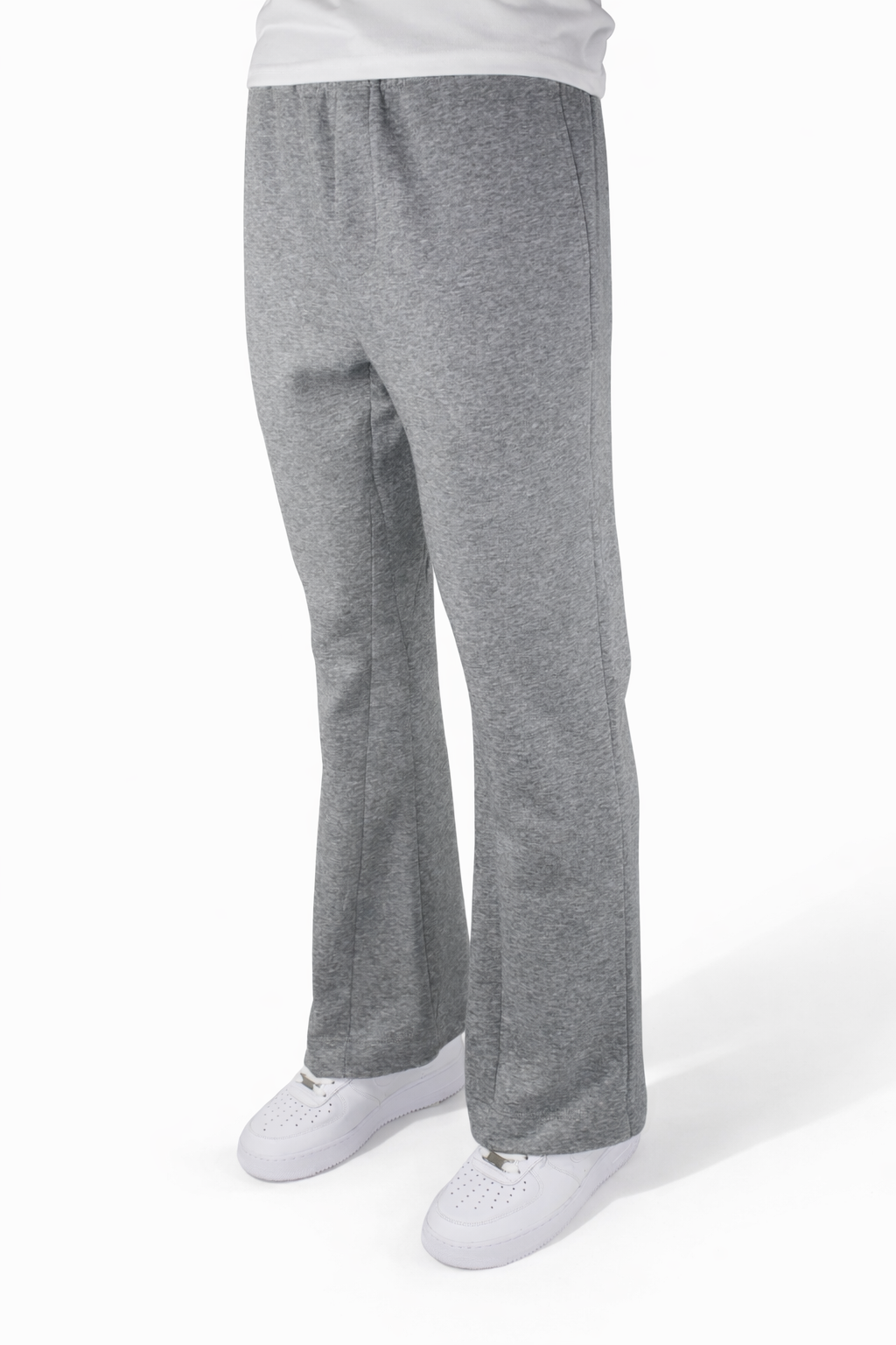 FLARE SWEAT PANTS - GRAY