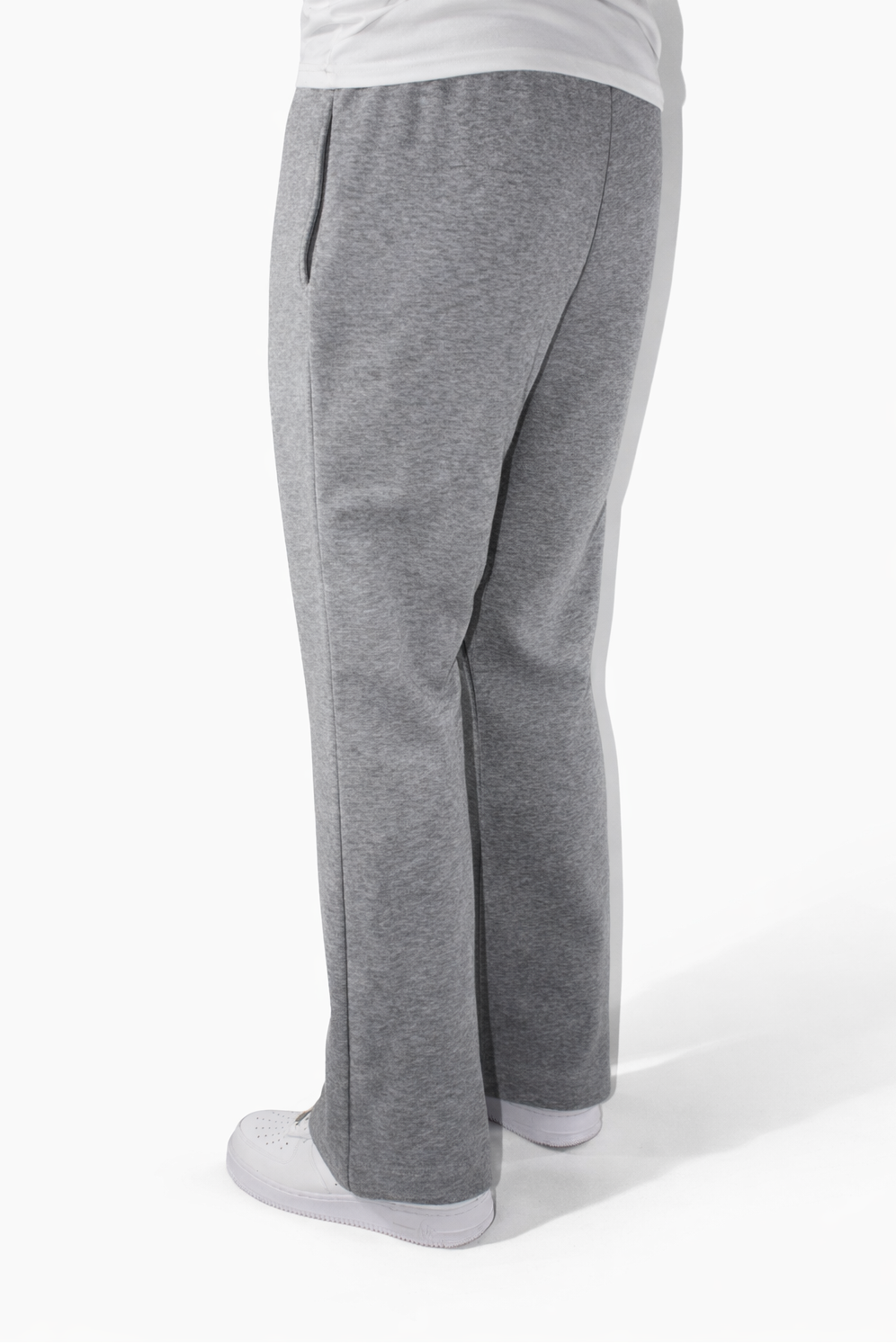 FLARE SWEAT PANTS - GRAY