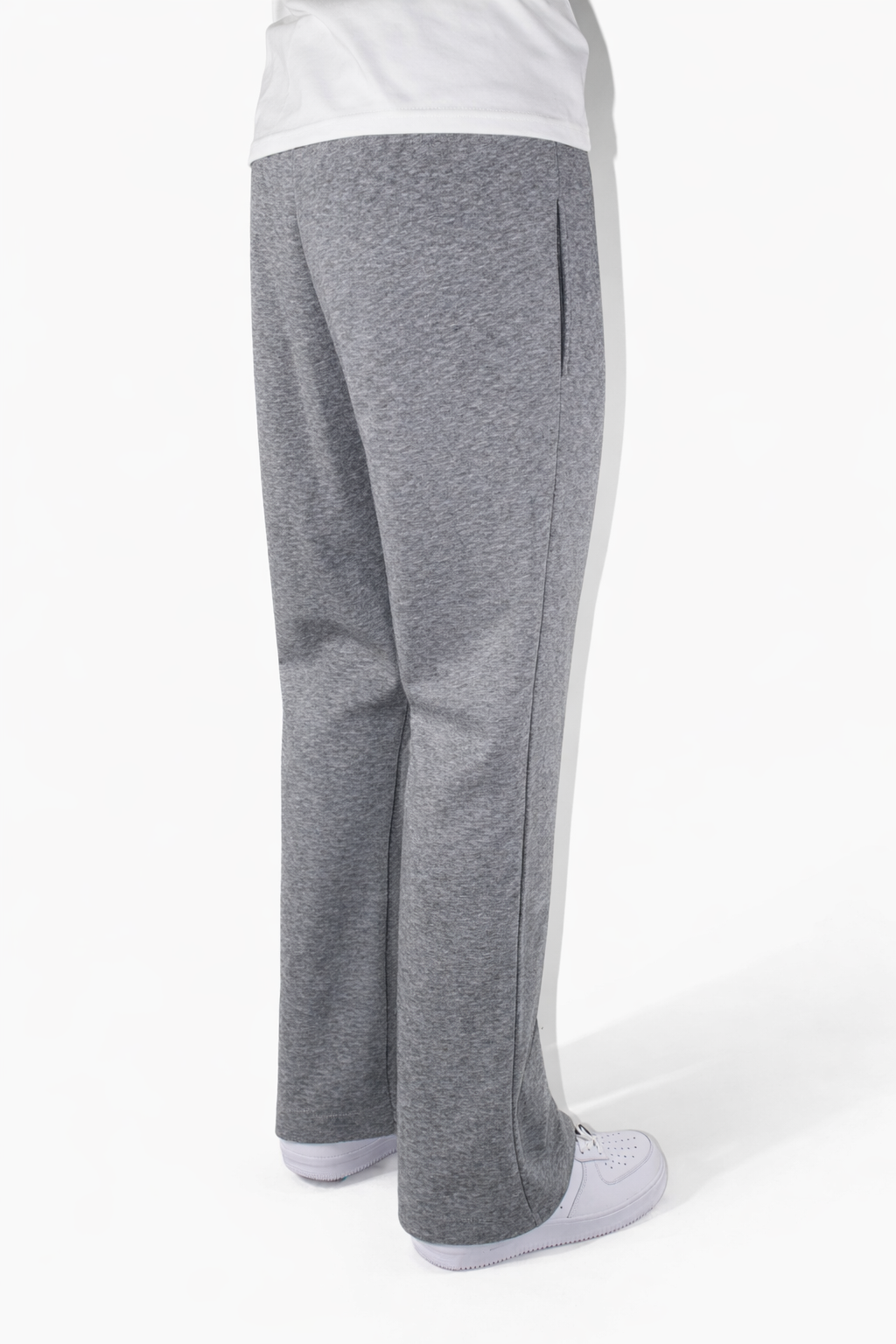 FLARE SWEAT PANTS - GRAY