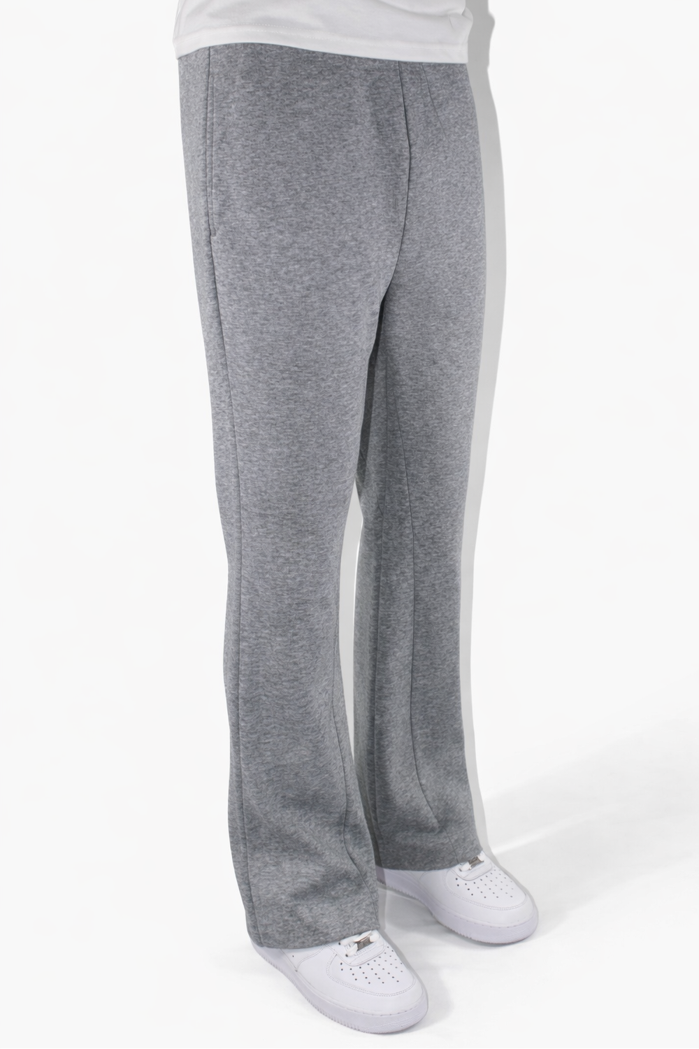 FLARE SWEAT PANTS - GRAY