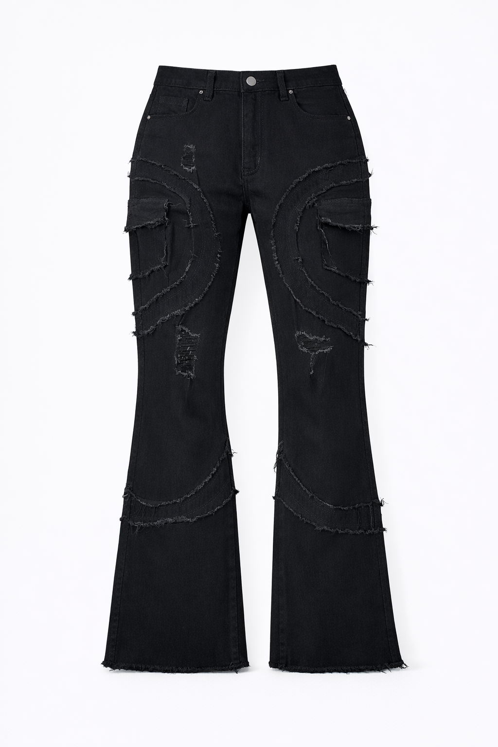 FLARE CURVED STACKED - BLACK