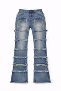 FLARE MULTI-POCKET STACKED – BLUE