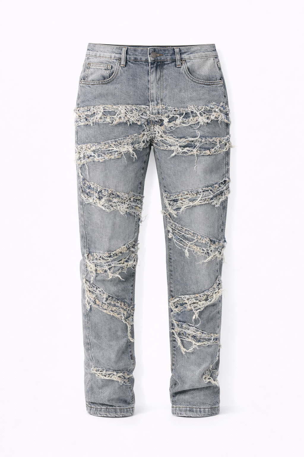 FLARE LAYERED FRINGE STACKED - BLUE