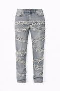 FLARE LAYERED FRINGE STACKED - BLUE
