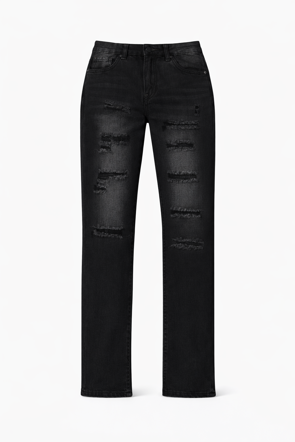 SLIM DISTRESSED - BLACK