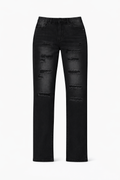 SLIM DISTRESSED - BLACK