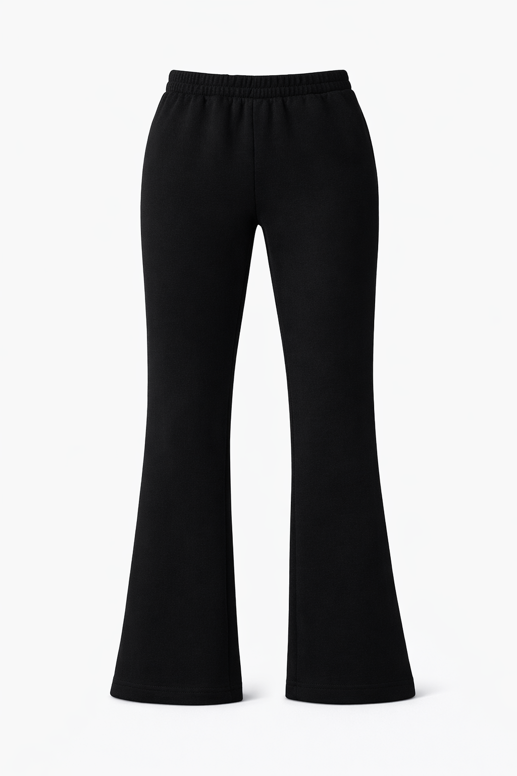 FLARE SWEAT PANTS - BLACK